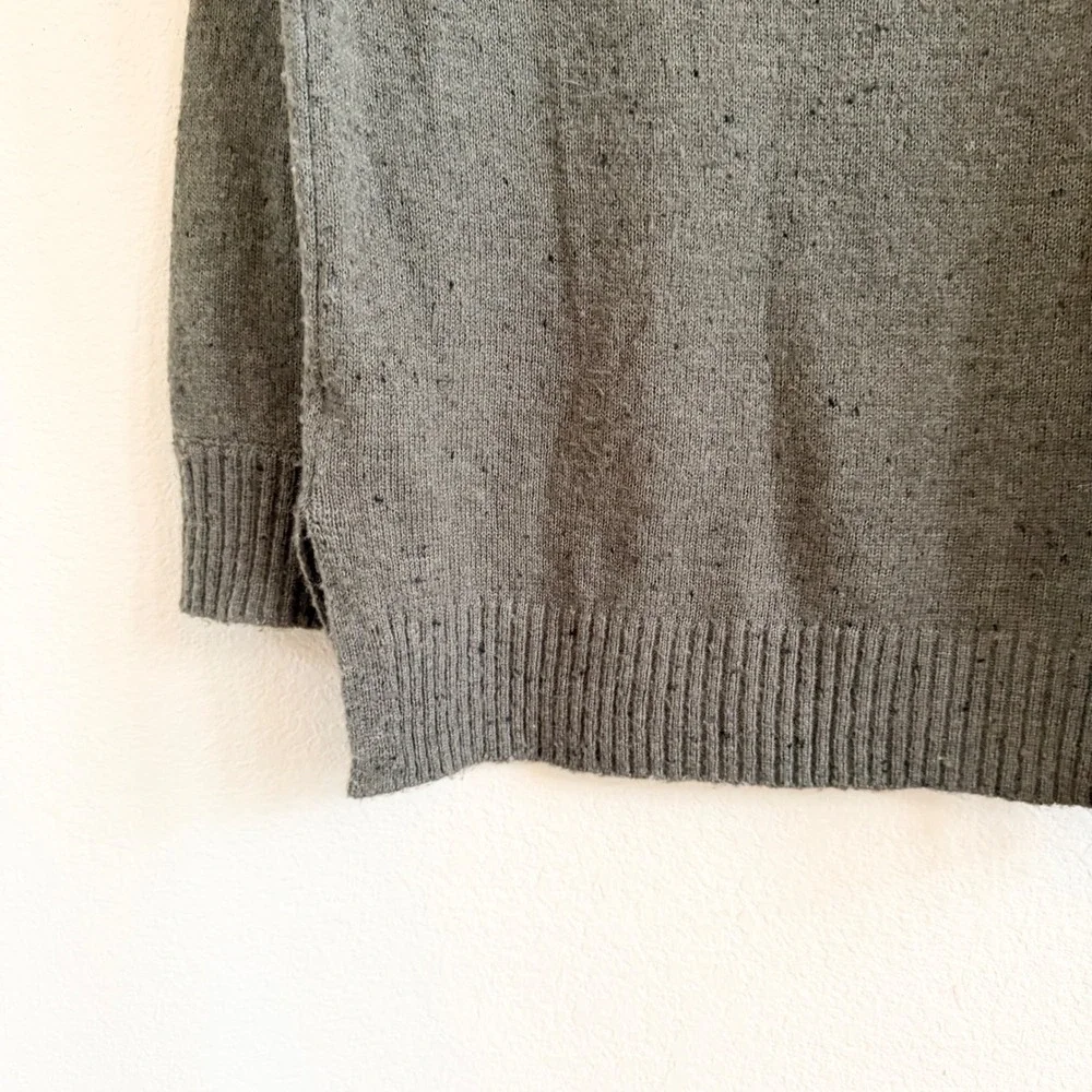 Madewell Womens Green Donegal Wool Blend V-Neck Pullover Sweater Size S Small - Picture 10 of 11